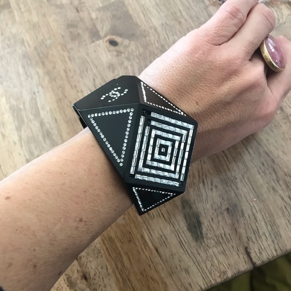 CHANEL Jewelry - Authentic Black Chanel Bracelet- not perfect CHANEL Jewelry - Authentic Black Chanel Bracelet- not perfect